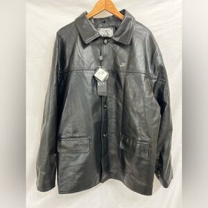 Jacket faux leather from italy